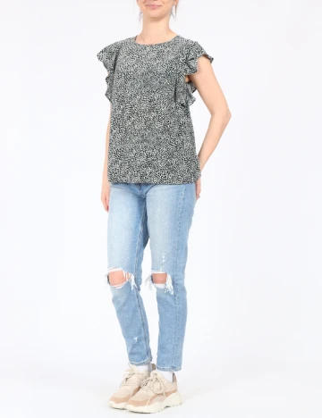 Bluza Stradivarius, negru, S
