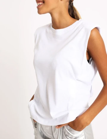 Tricou Pimkie, alb, S Alb