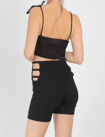 Top Stradivarius, negru, L Negru
