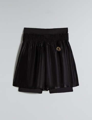 Pantaloni scurti Bershka, negru, XS