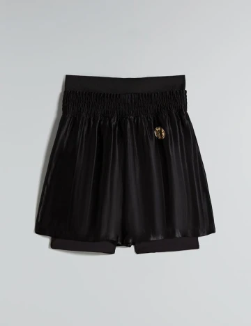 Pantaloni scurti Bershka, negru, XS Negru