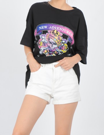 Pantaloni scurti Bershka, alb, 36