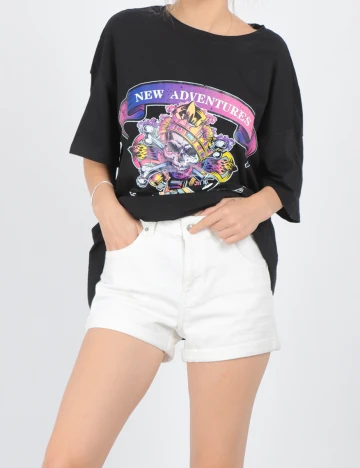 Pantaloni scurti Bershka, alb, 36