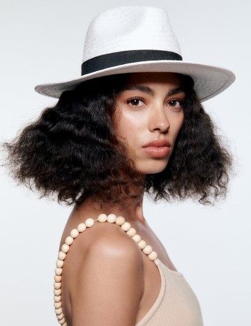 Palarie Zara, alb, S