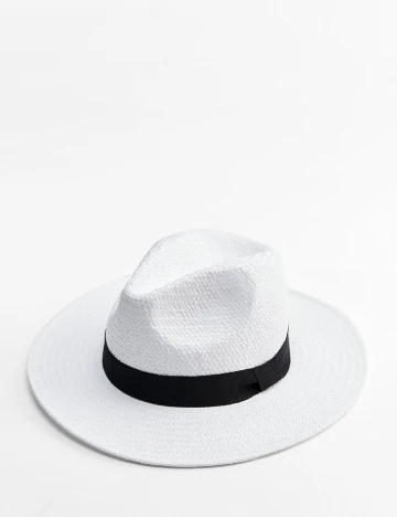 Palarie Zara, alb, S Alb