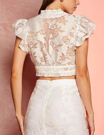 Top SHEIN, alb, M