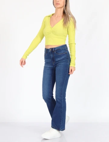 Top Bershka, verde, XS