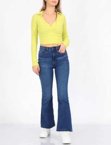 Top Bershka, verde, XS