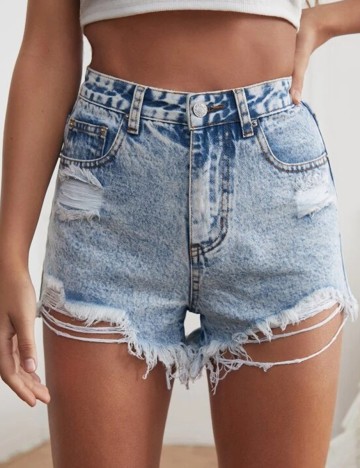 Pantaloni Scurti SHEIN, bleu, XS