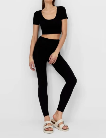 Top Stradivarius, negru, XS Negru