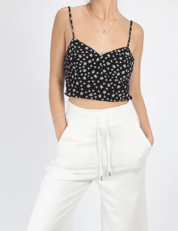 Top Stradivarius, negru, M