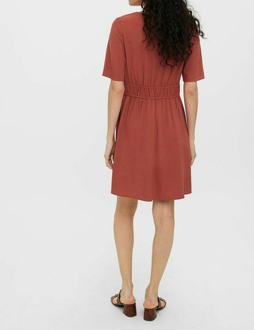 Rochie Scurta Vero Moda, caramiziu, S