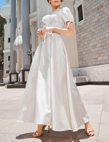 Rochie Lunga SHEIN, alb, M