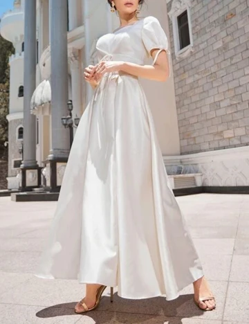 Rochie Lunga SHEIN, alb, M