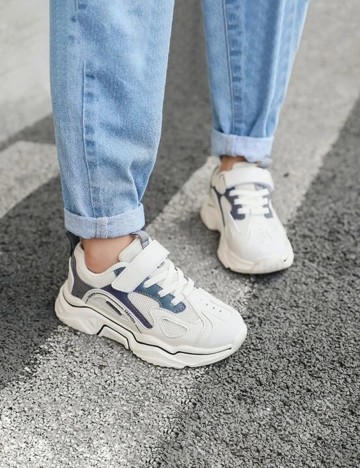 Adidasi Shein Kids, crem, 35