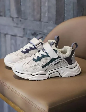 Adidasi Shein Kids, crem, 35