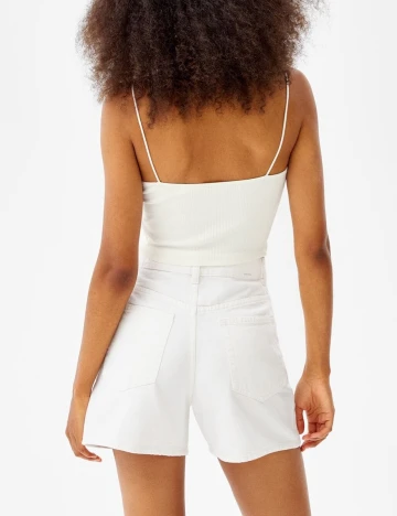 Top Bershka, alb, M