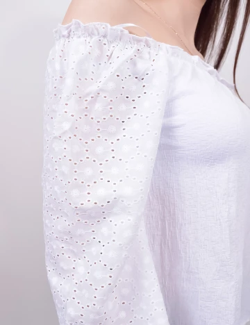 Bluza Pull&Bear, alb, XS Alb