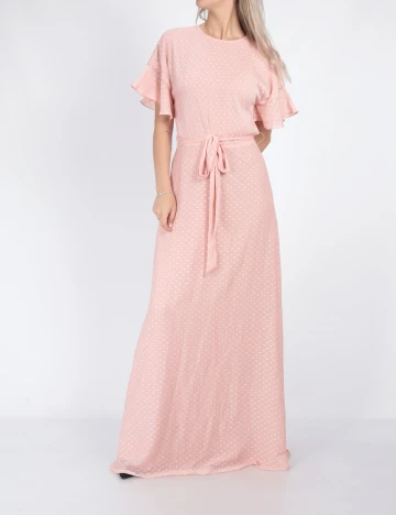Rochie Lunga Moments New York, roz, 34 Roz