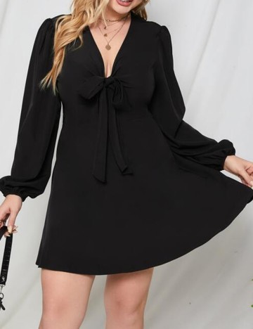 Rochie scurta SHEIN CURVE, negru, 3XL