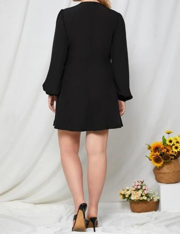Rochie scurta SHEIN CURVE, negru, 3XL