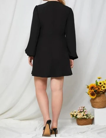 Rochie scurta SHEIN CURVE, negru, 3XL