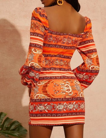 Rochie scurta SHEIN, portocaliu, M