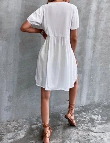 Rochie scurta SHEIN, alb, S