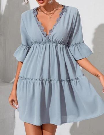 Rochie Scurta SHEIN, bleu, M