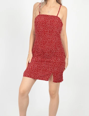 Rochie scurta SHEIN, rosu, S
