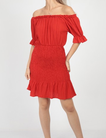Rochie scurta SHEIN, rosu, S