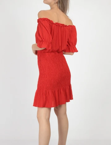 Rochie scurta SHEIN, rosu, S