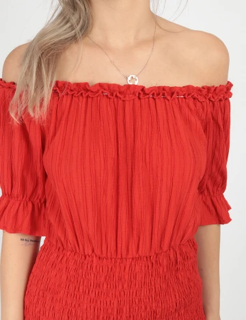 Rochie scurta SHEIN, rosu, S
