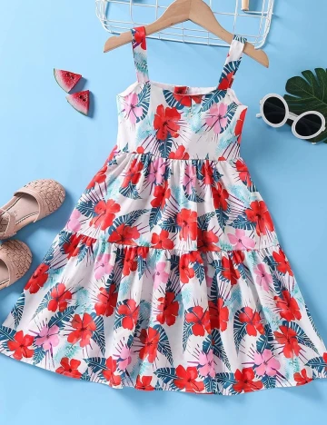 Rochie scurta Shein Kids, mix culori, 9-10 ANI