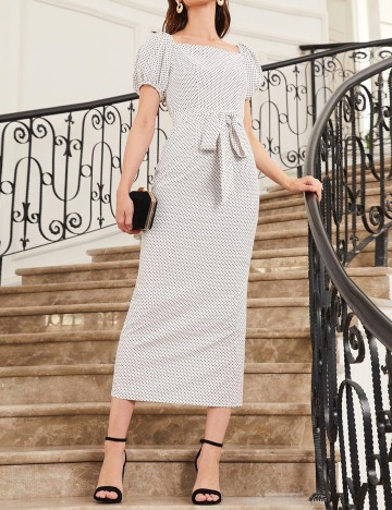 Rochie Medie SHEIN, alb, XL