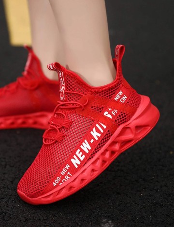Adidasi Shein Kids, rosu, 30