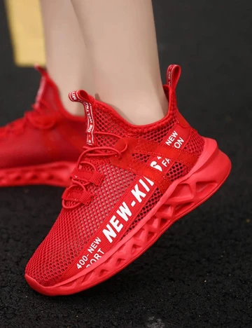 Adidasi Shein Kids, rosu, 30