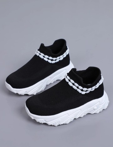 Adidasi Shein Kids, negru, 26