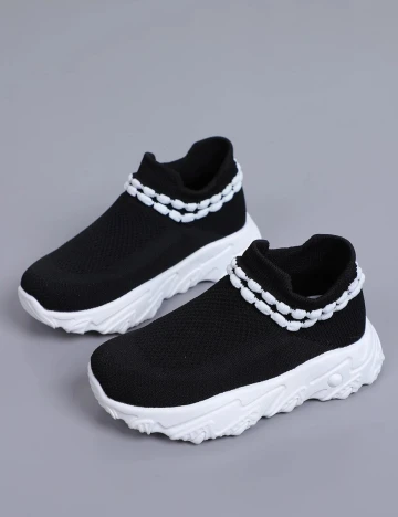 Adidasi Shein Kids, negru, 26 Negru