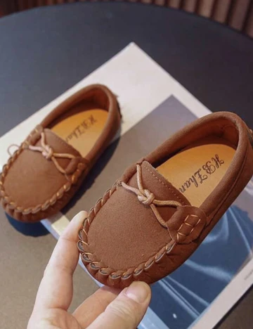 Mocasini Shein Kids, maro, 27 Gri