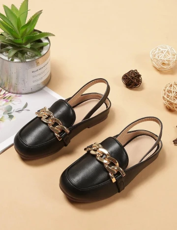 Mocasini Shein Kids, negru, 36