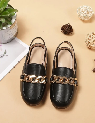 Mocasini Shein Kids, negru, 36