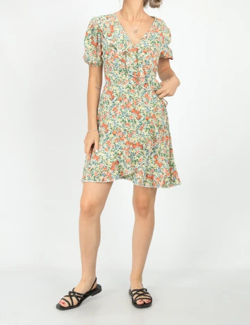 Rochie scurta SHEIN, floral, S Floral print