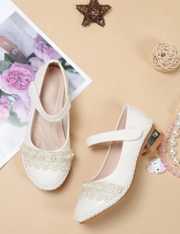 Pantofi Shein Kids, crem, 32