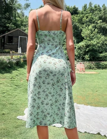 Rochie Medie SHEIN, verde, M