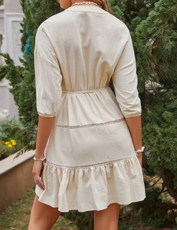 Rochie scurta SHEIN, crem, XL