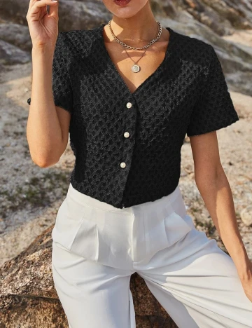 Bluza SHEIN, negru, M