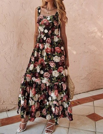 Rochie lunga SHEIN, floral, XL