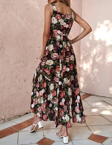 Rochie lunga SHEIN, floral, XL Floral print