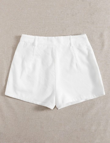 Pantaloni scurti SHEIN, alb, S